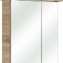 Pelipal Spiegelschrank Quickset 922, Sanremo Eiche, 60 cm breit, mit zwei Spiegeltüren und Beleuchtung.
