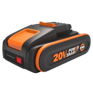 Worx Akku WA3639 Power Share 2 Ah für Elektrowerkzeuge, schwarz-orange.