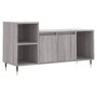 VidaXL TV-Schrank Grau Sonoma mit Fächern und Türen, Holzwerkstoff.