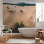 Vlies Fototapete Vivid Dunes 200x280 cm im Badezimmer mit Dünenmotiv.