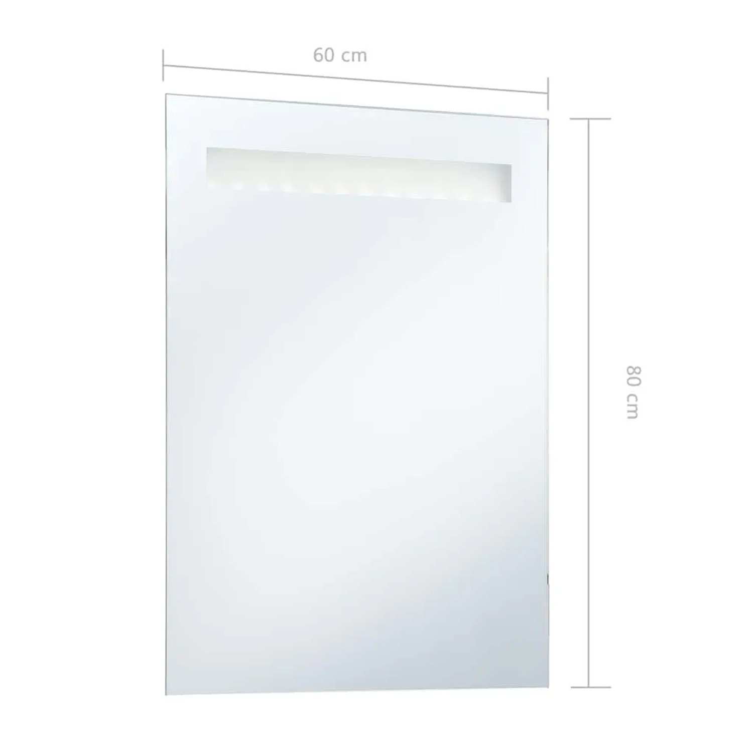 vidaXL Badezimmer-Wandspiegel mit LEDs 60x80 cm 144709_7