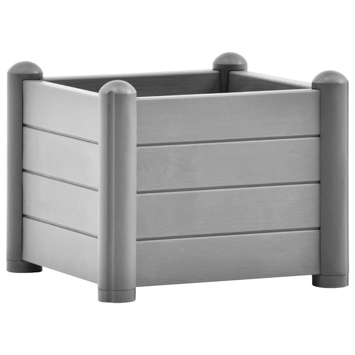 Furnicato Garten-hochbeet Pp Stein Grau 43x43x35 Cm