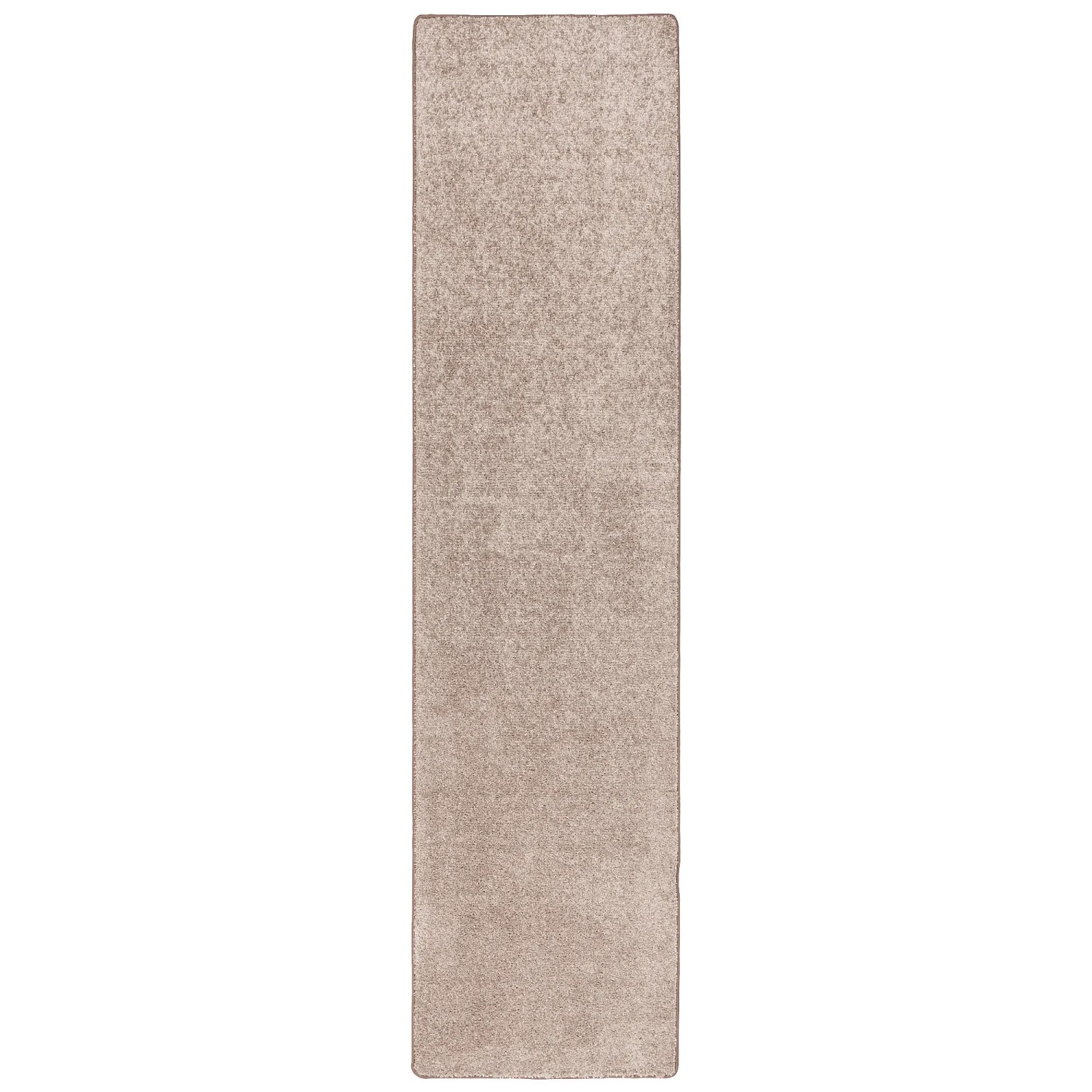 Snapstyle Teppichläufer Mona in Taupe, 80x160cm, Hochflor Velours.