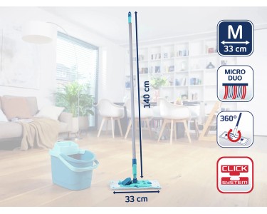 4 Ricambi Panni In Microfibra Per Mocio Leifheit Combi/Clean Twist M Micro Duo – Testine Lavapavimenti Riutilizzabili E Compatibili - 3