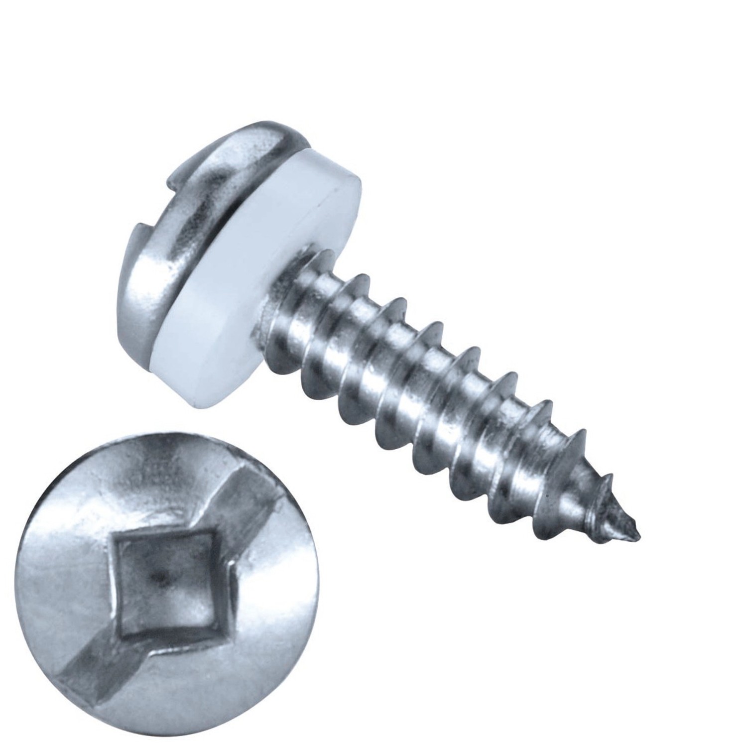 GOEBEL 1000 Linsenblechschrauben 4,2 x 13 mm Edelstahl C1 GL PA Scheibe Innenvierkant Schrauben Blechschraube