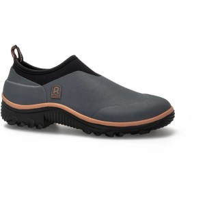Grauer Rouchette Clog Trial Gr. 38. Bequemer Gartenschuh aus Kautschuk mit robuster Sohle und Geräteanschlag.