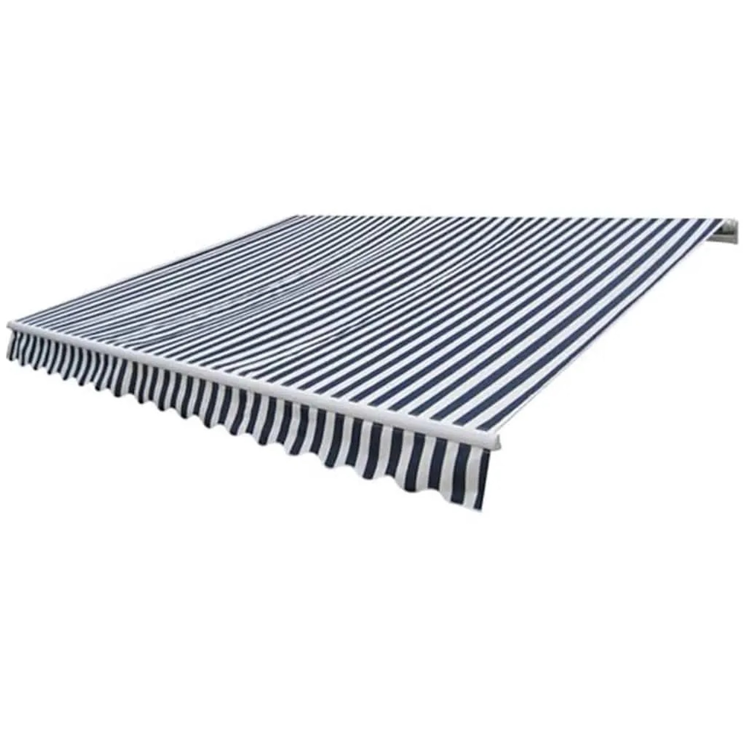 vidaXL Gelenkarmmarkise Motorisiert 400 cm Blau/Weiß 275553