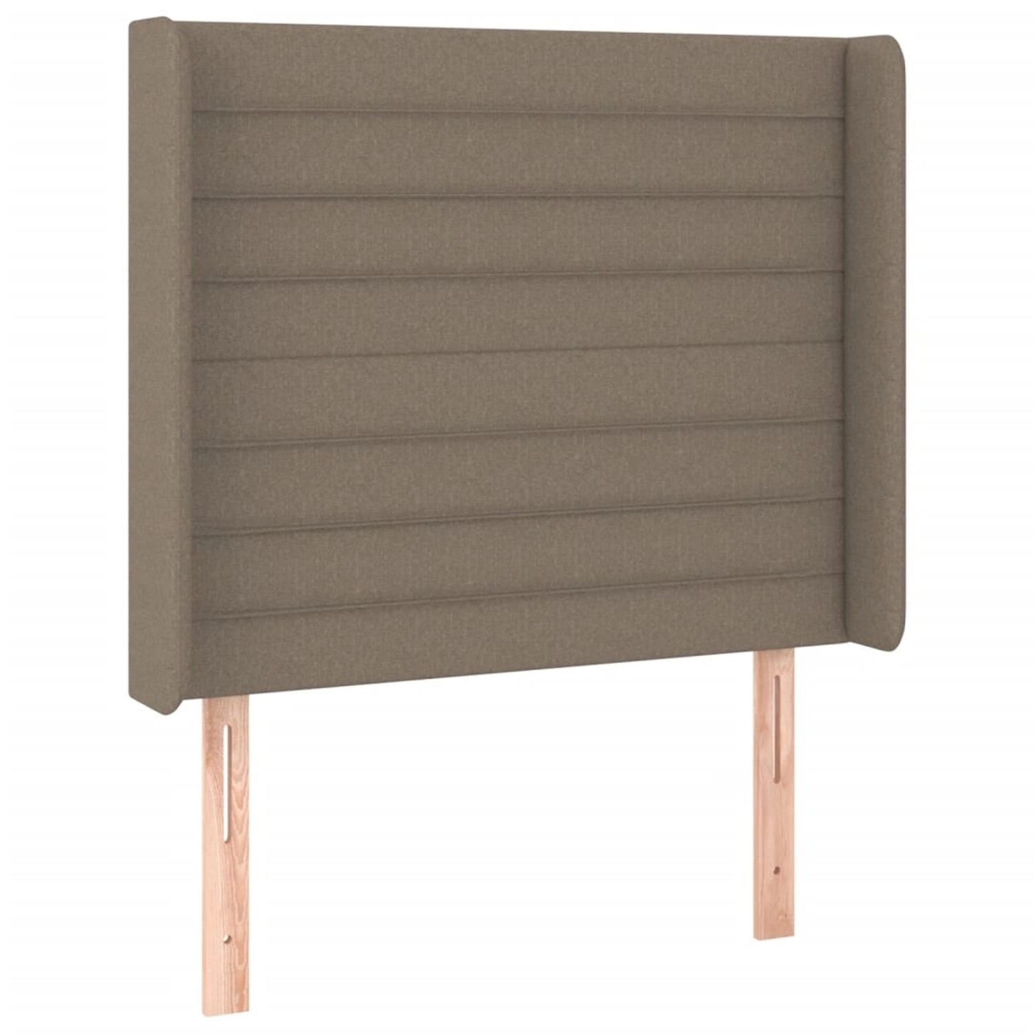 vidaXL LED Kopfteil Taupe 103x16x118/128 cm Stoff 3124182
