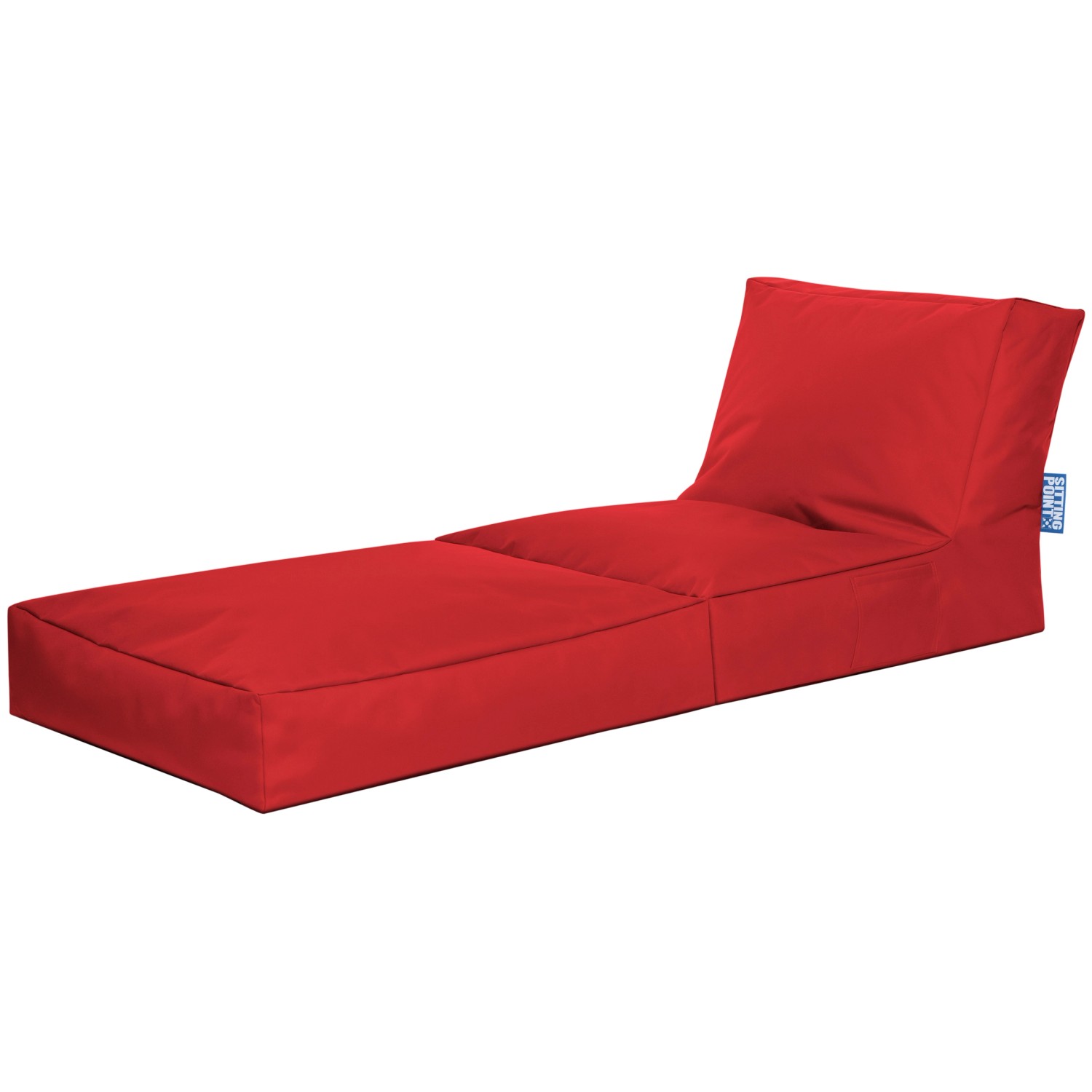 Roter Sitting Point Sessel Twist Scuba, 300 l, Liege, wasserabweisend, für Indoor & Outdoor.