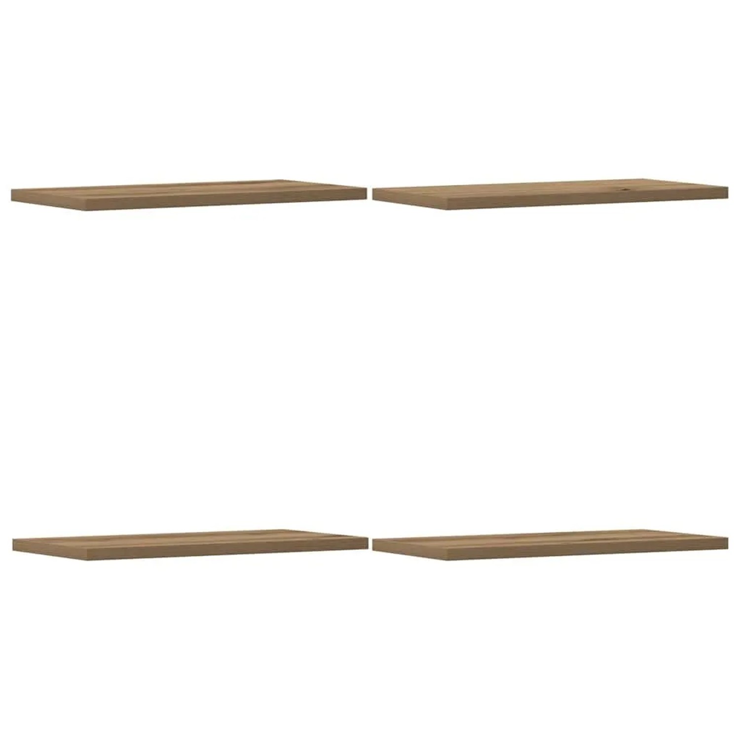 vidaXL Wandregale 4 Stk Artisan-Eiche 40x20x1,5 cm Holzwerkstoff 856292
