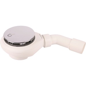 Viega Tempoplex Ablaufgarnitur für flache Dusche, Chrom-Abdeckung, Badzubehör.