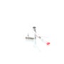 Silberne Wiltec Airbrush Pistole Typ 136T Double Action mit Düsen 0,2-0,5mm für präzise Sprüharbeiten.