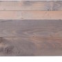 Rechteckige, graue Dobar Pflanzbeet-Umrandung aus Holz, 120x80x20 cm, mit Metallecken.