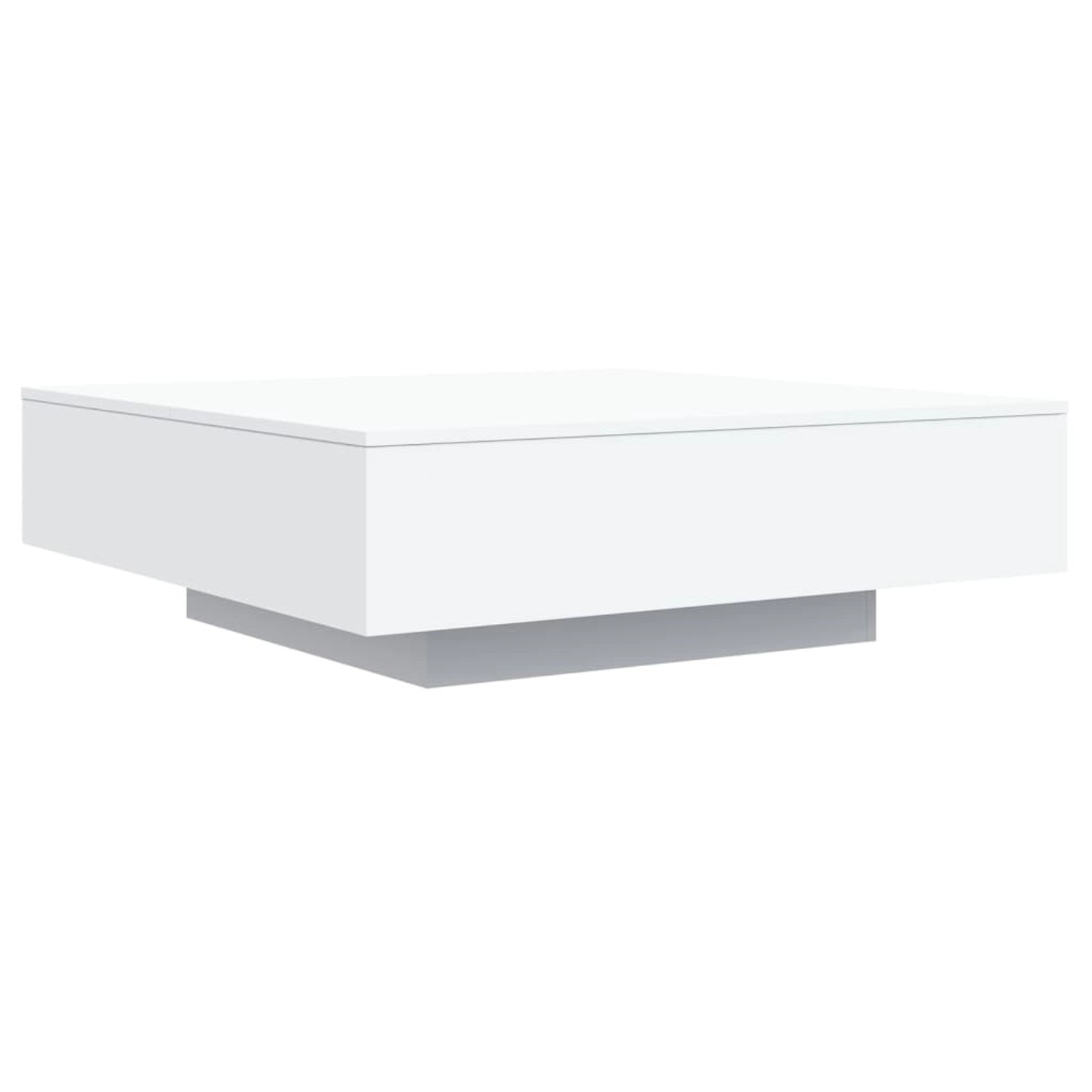 vidaXL Couchtisch mit LED-Leuchten Weiß 100x100x31 cm 836602 günstig online kaufen