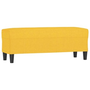 vidaXL Sitzbank Hellgelb 100x35x41 cm Stoff 349412