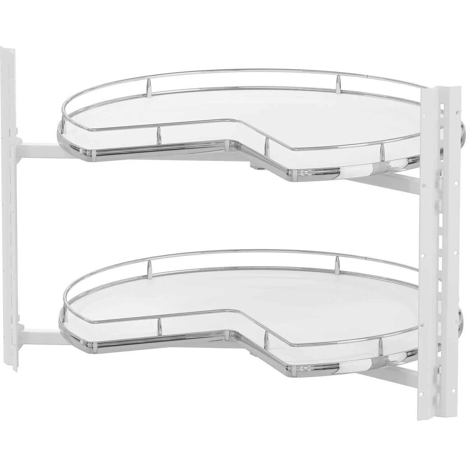 Vauth-Sagel Drehteller Cor Wheel Pro 3/4-Kreis Korpusbreite 900 mm Weiß Chrom