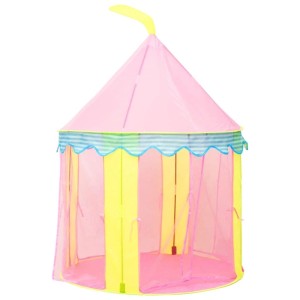 Rosa Kinder-Spielzelt mit bunten Bällen, ideal für drinnen und draußen.