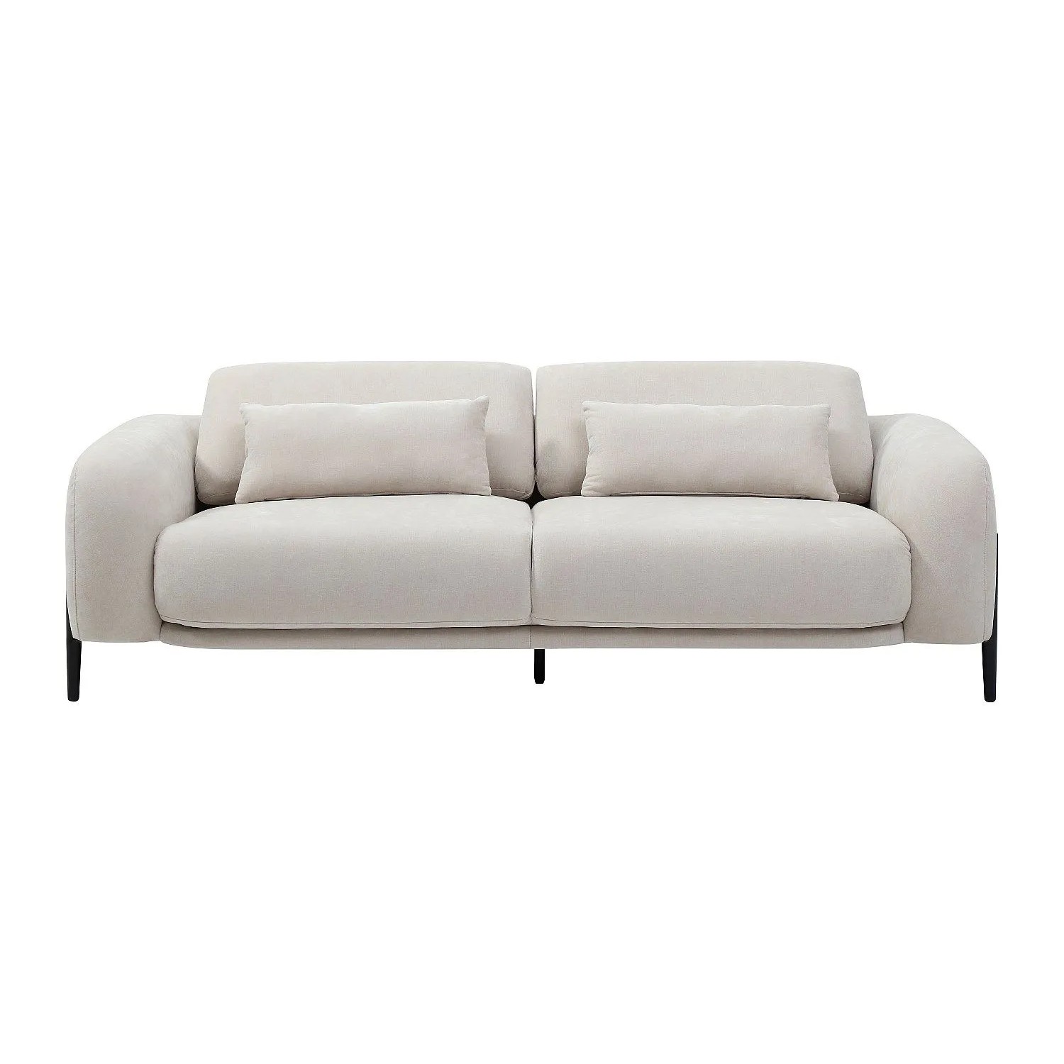 Vente-unique Sofa Ohne Schlafmöglichkeit Aravio Beige 210 cm