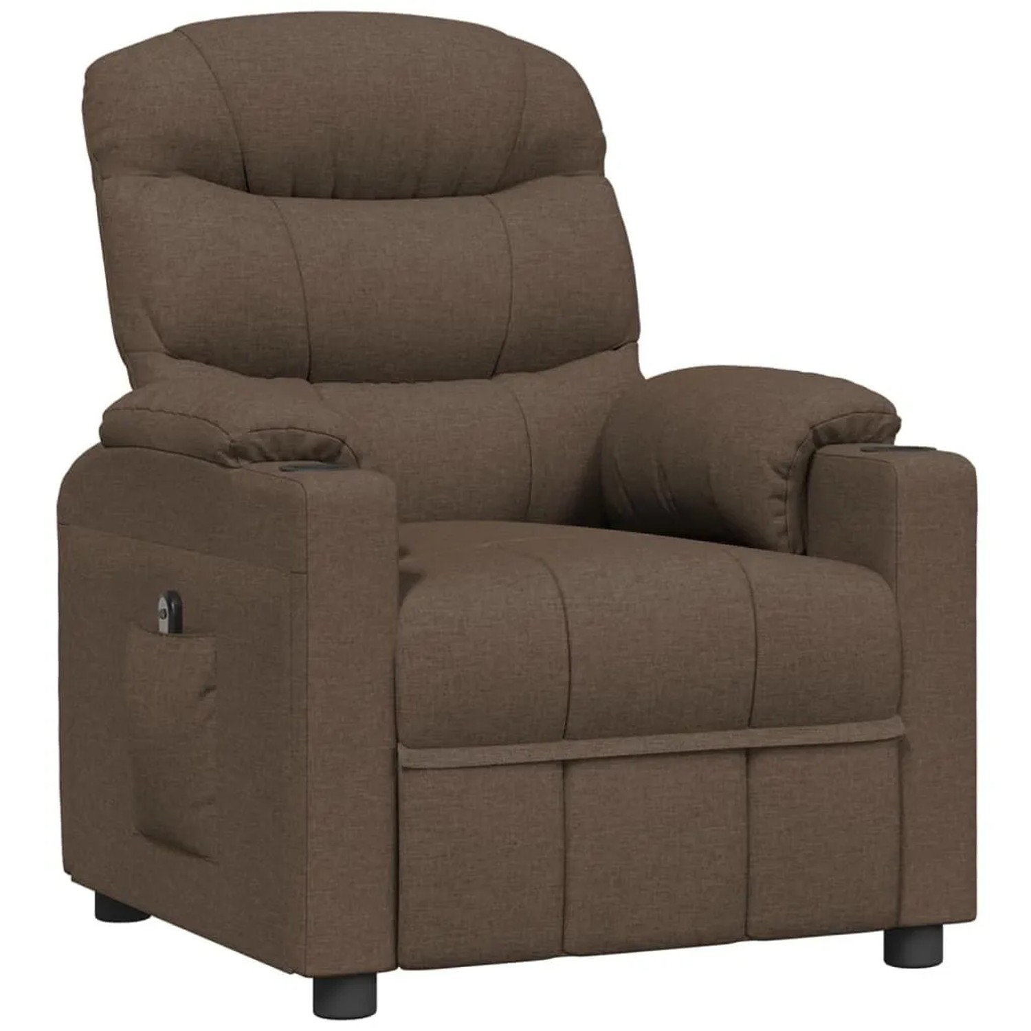 vidaXL Relaxsessel Elektrisch Braun Stoff 3143495