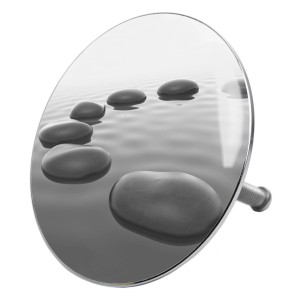 Sanilo Badewannenstöpsel mit Steindesign, Abflussstöpsel für Badewanne.