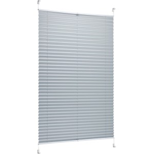 Thermo-Spannplissee Toledo, 90x130 cm, hellgrau, mit hitzereflektierender Beschichtung.