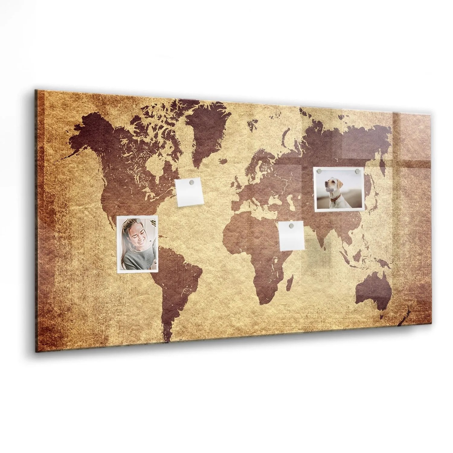 Tulup Magnettafel Beschreibbar Karte Der Alten Welt 120x60 cm Magnettafel Küche Glas Weißer Marker Glastafel Magnetisch