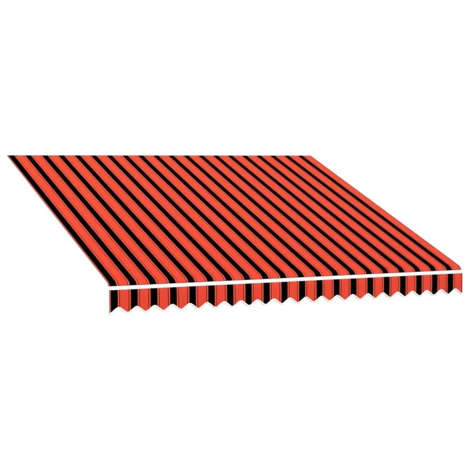 Furnicato Markisenbespannung Canvas Orange & Braun 3x25 M