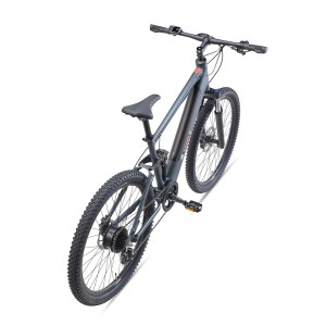 Telefunken E-Mountainbike Fully, 27,5 Zoll, mit Hinterradmotor und Akku. Ideal für Offroad-Abenteuer.