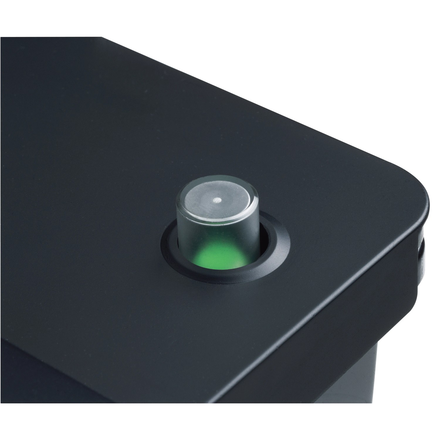 Detailaufnahme: Oase BioSmart 18000 Durchlauffilter mit grüner Temperaturanzeige.