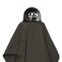 Detailaufnahme: Anthrazitfarbener Doppler Marktschirm Active 210x140 cm mit Knickfunktion.