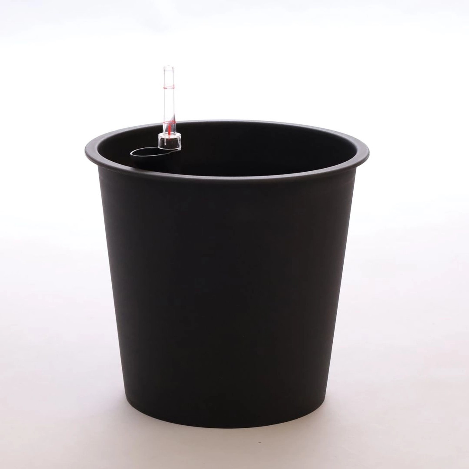 Elegant Einrichten Kunststoffeinsatz Rund-Konisch D34xH31cm Schwarz mit Bewässerungssystem