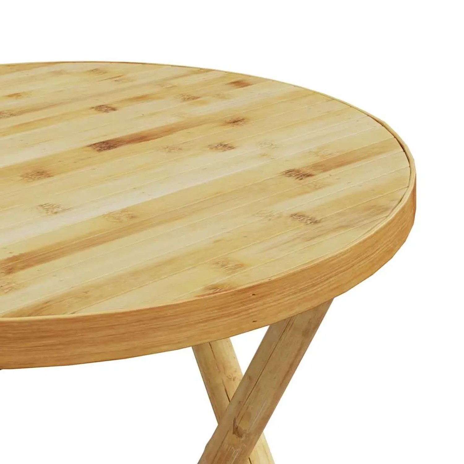 vidaXL Bistro-Set: Klappbarer Bambus-Tisch, Teil der Gartenmöbel-Kollektion.