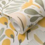 Erismann Vliestapete La Terrasse Jardin Poetique, beige-grün mit floralem Muster.