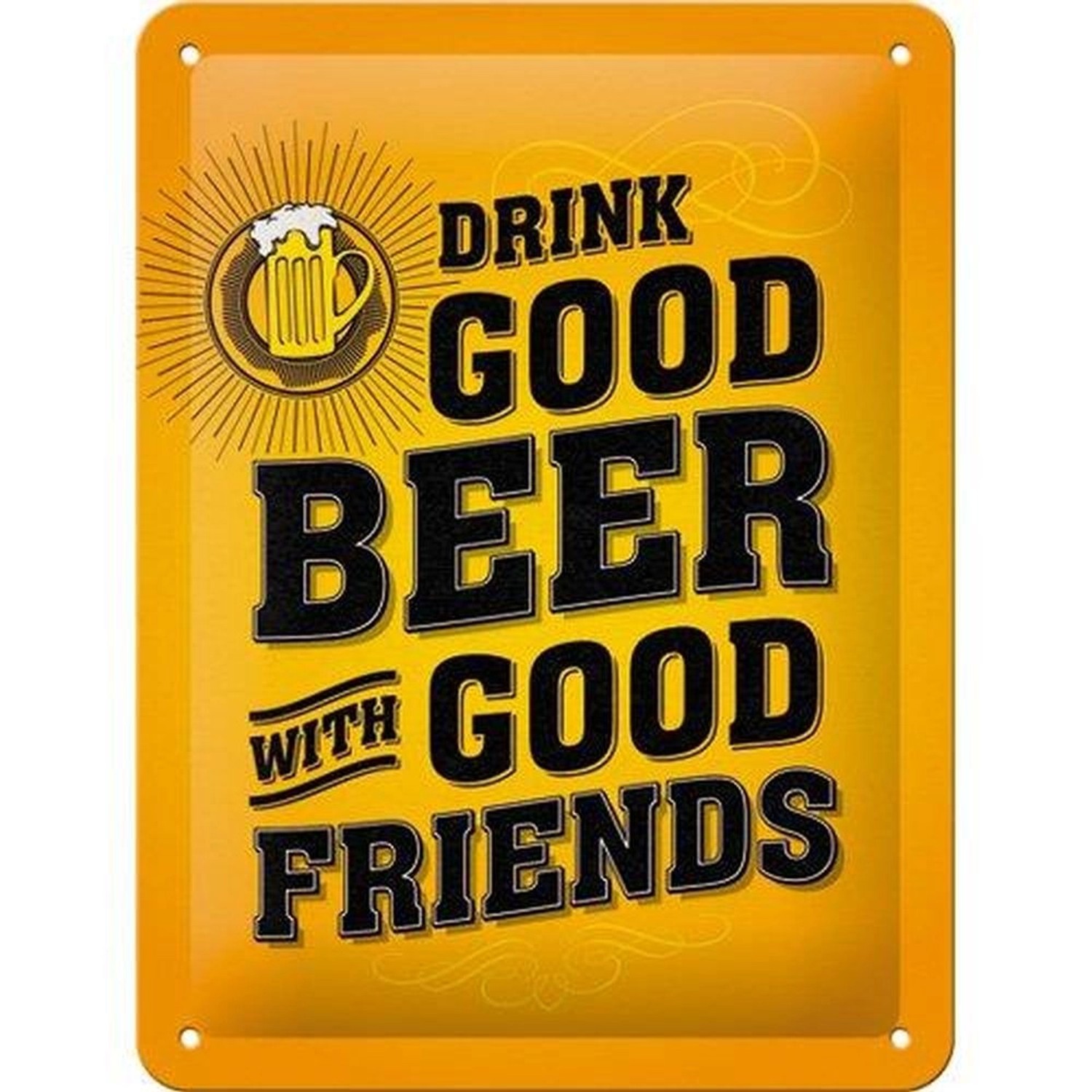 Nostalgic-Art Blechschild 15x20 cm - Word Up - Drink Good Beer günstig online kaufen