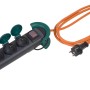 4-fach Steckdosenleiste mit Schalter, IP44, 3m Kabel, für Außenbereich geeignet.