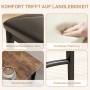 Details der HOMCOM Essgruppe: Gepolsterter Stuhl, Tischplatte aus MDF, Metallgestell.