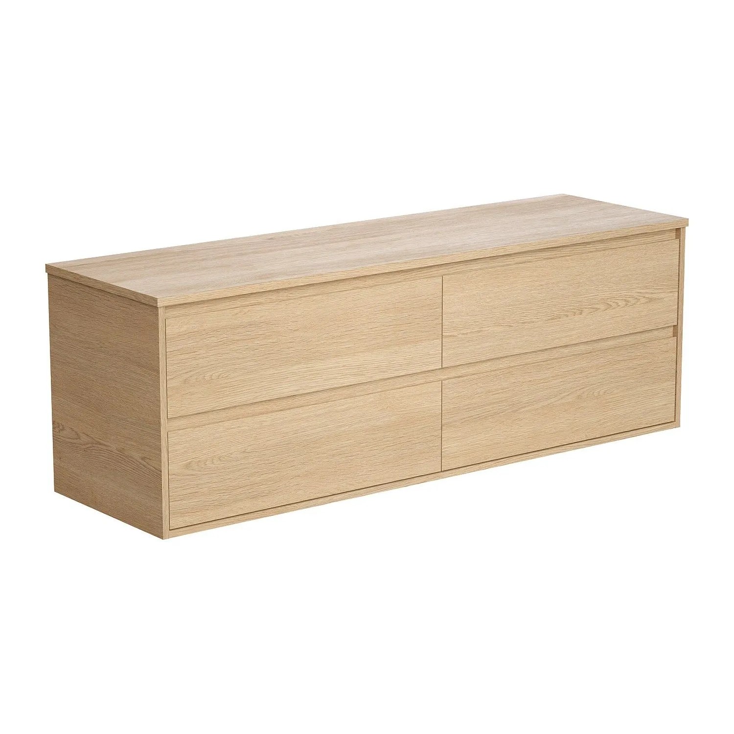 Vente-unique Waschbeckenunterschrank Milipam Naturfarben Hell 150 cm
