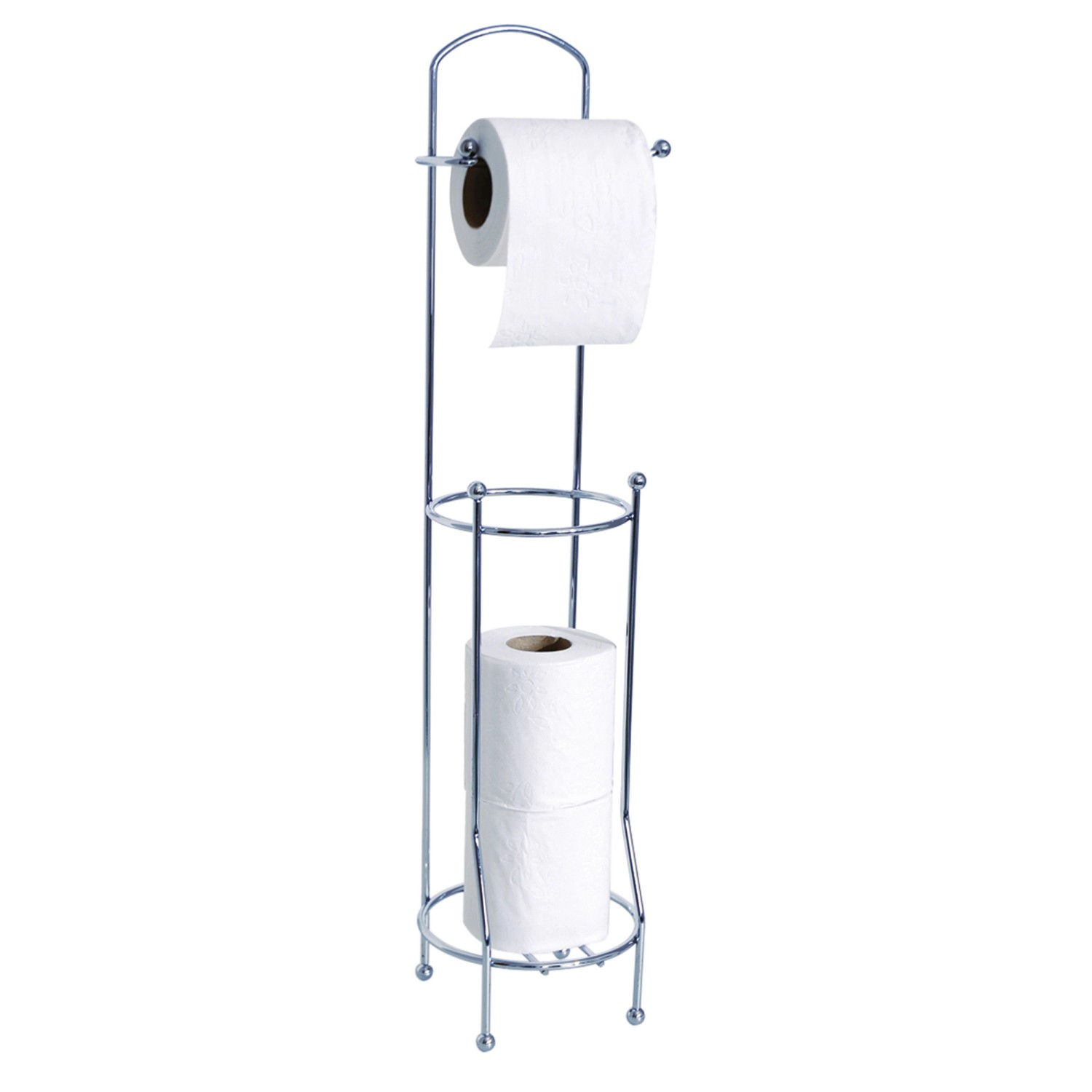 MSV Toilettenpapierhalter Ø 15,3 cm x 65 cm Chrom günstig online kaufen