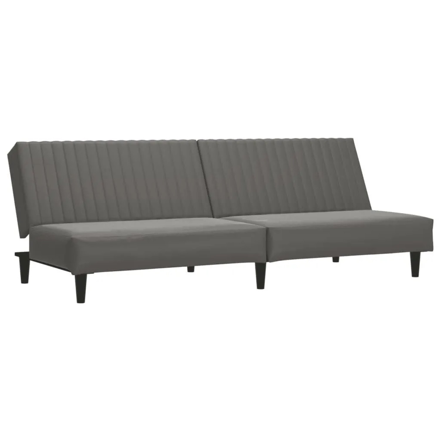vidaXL Schlafsofa 2-Sitzer Grau Kunstleder 375949 günstig online kaufen