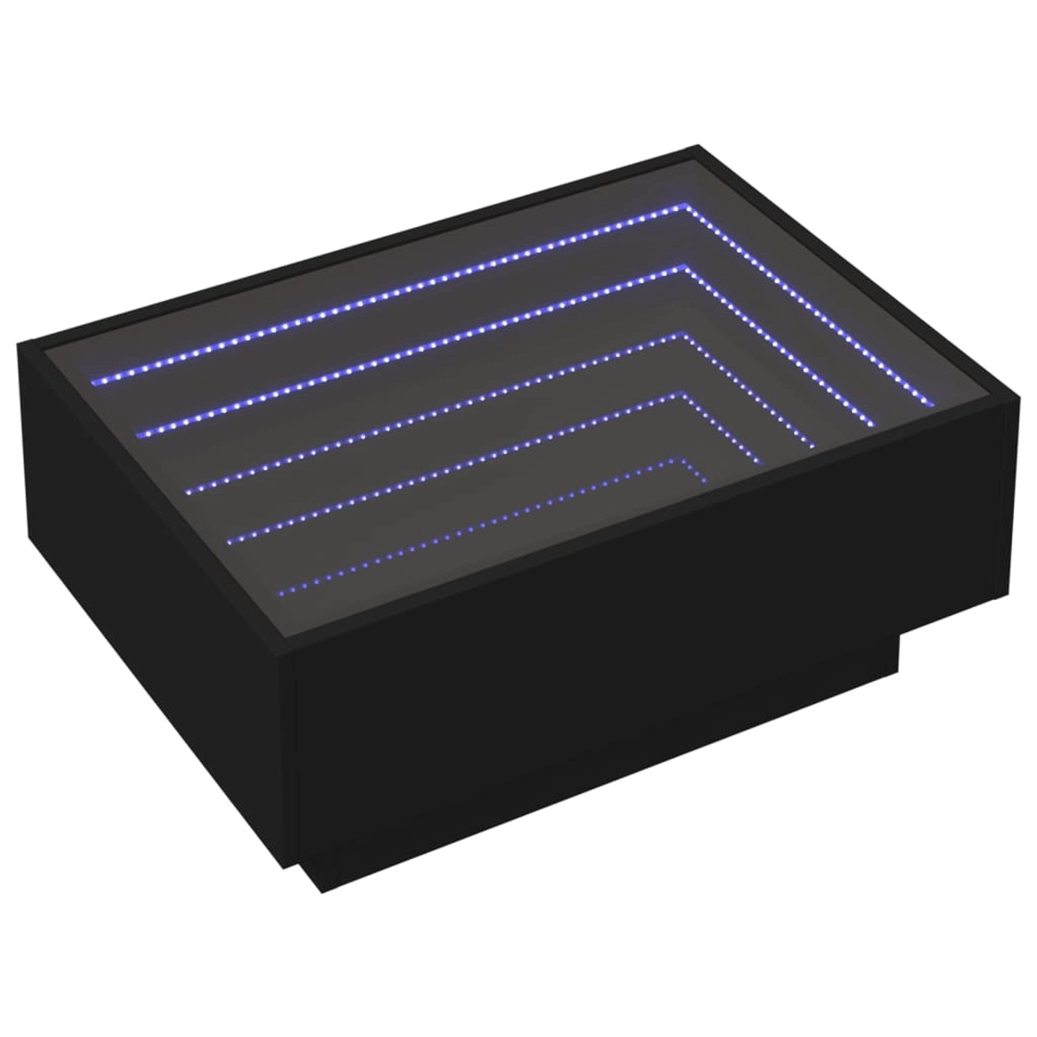 vidaXL LED-Couchtisch Schwarz 70x50x30 cm Holzwerkstoff 847512 günstig online kaufen
