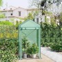 WOLTU Foliengewächshaus Treibhaus Gartenhaus Gewächshaus 100x50x190cm Grün_2