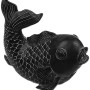 Heissner Wasserspeier Fisch Bronze für den Gartenteich, Polyresin Teichdeko.