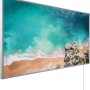 Könighaus Infrarotheizung mit Strandmotiv, 60x100 cm. Elektrische Heizung mit HD-Bilddruck.
