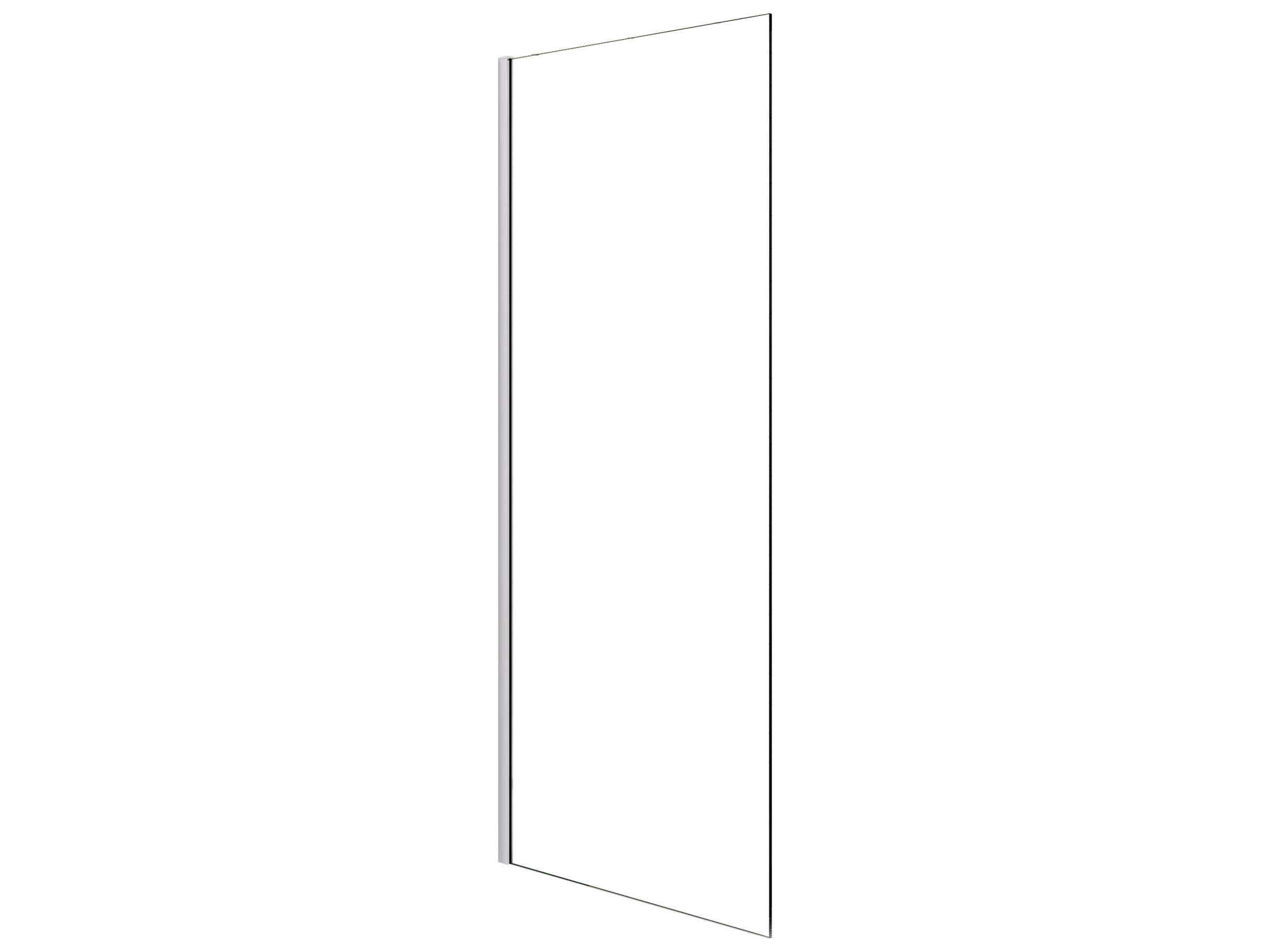 Duschtrennwand 10 Mm ESG-Sicherheitsglas – 50 X 200 Cm, Mit Aluminium-Profil