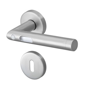 Edelstahl Türgriff Orbit mit LED-Beleuchtung, Türdrücker für Innentüren.