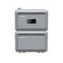 Growatt Nexa 2000 Power Station mit Erweiterungsakku für Balkonkraftwerke, graues Gehäuse.