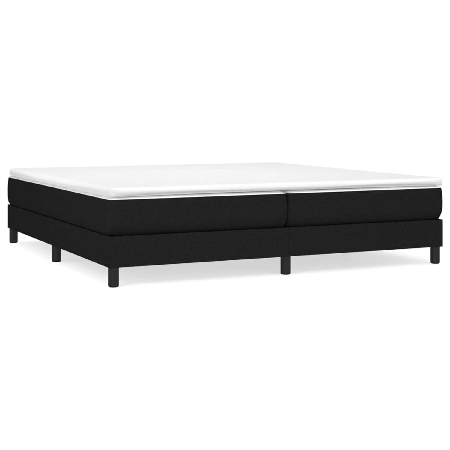 vidaXL Boxspringbett Schwarz 200x200 cm Stoff1389202 günstig online kaufen