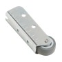 Möbel-Bockrolle mit grauem Softrad, Ø 38mm, Traglast 45kg, für empfindliche Böden.
