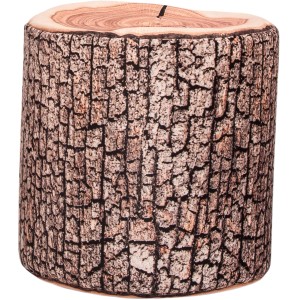 Sitting Point Hocker Wood, 100 l, Natur mit Holzoptik-Muster. Bequemer Sitzsack für Wohnzimmer und Jugendzimmer.