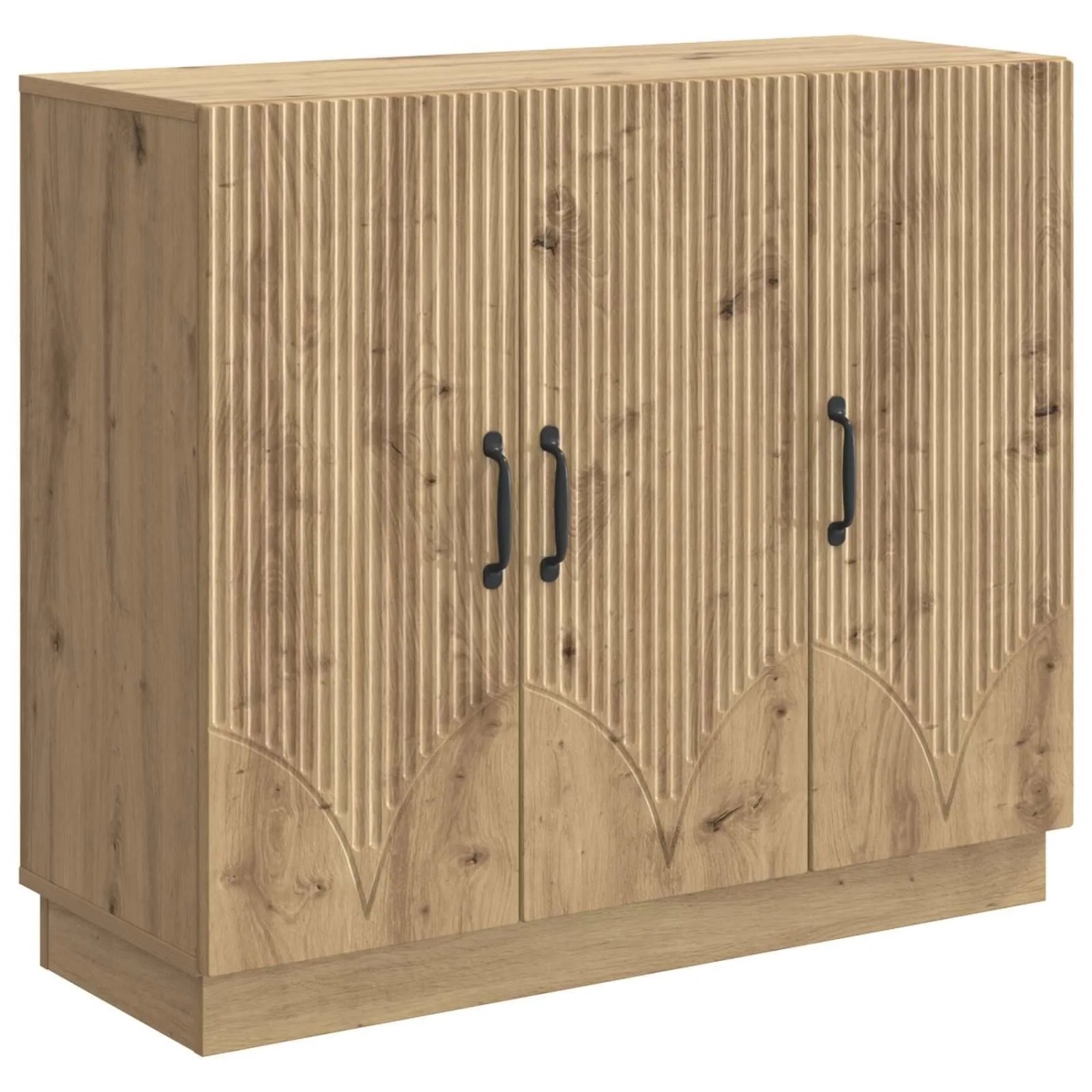 vidaXL Sideboard Artisan-Eiche 89 x 34,5 x 77 cm Holzwerkstoff 895344